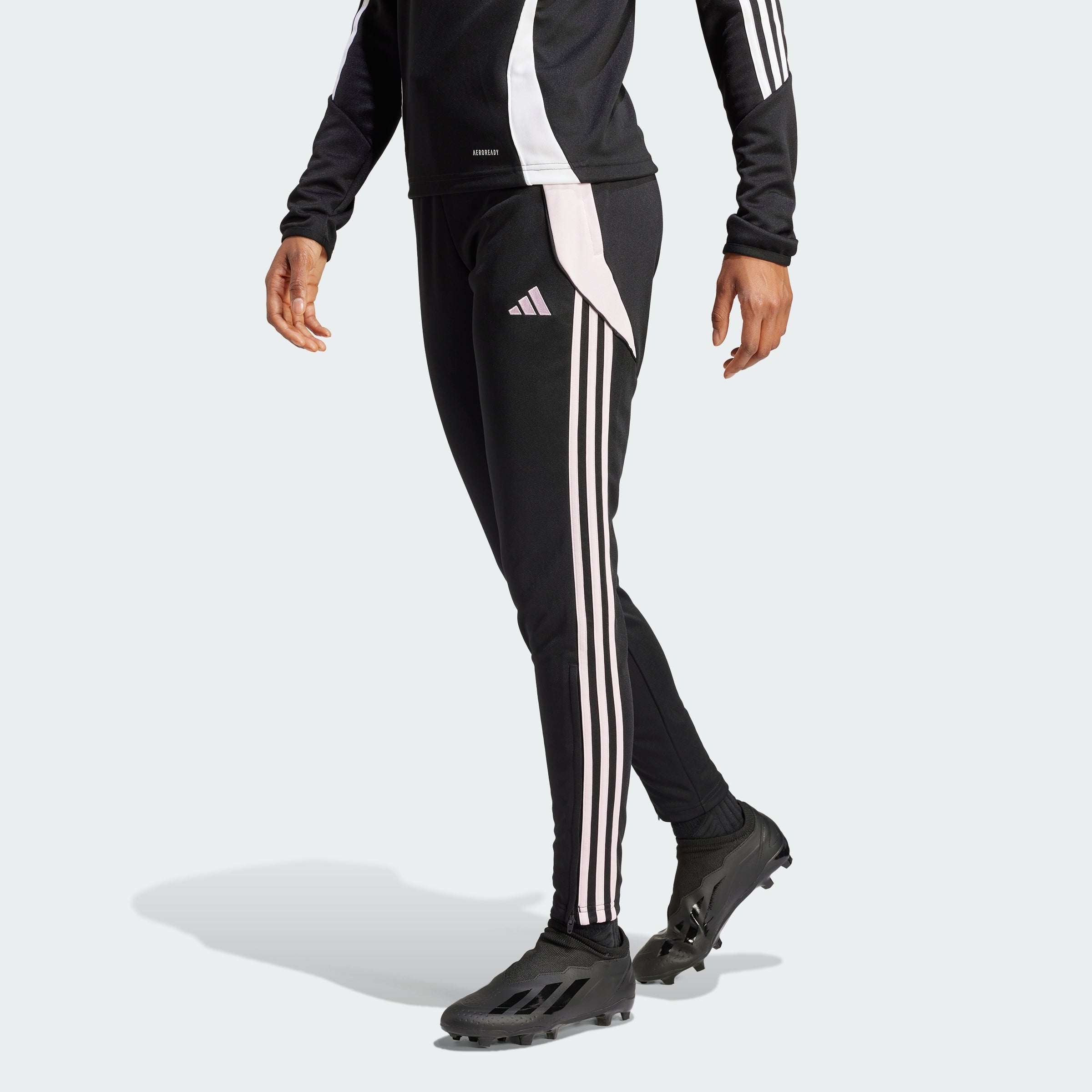 

Женские тренировочные брюки Adidas Tiro 24, черный/розовый
