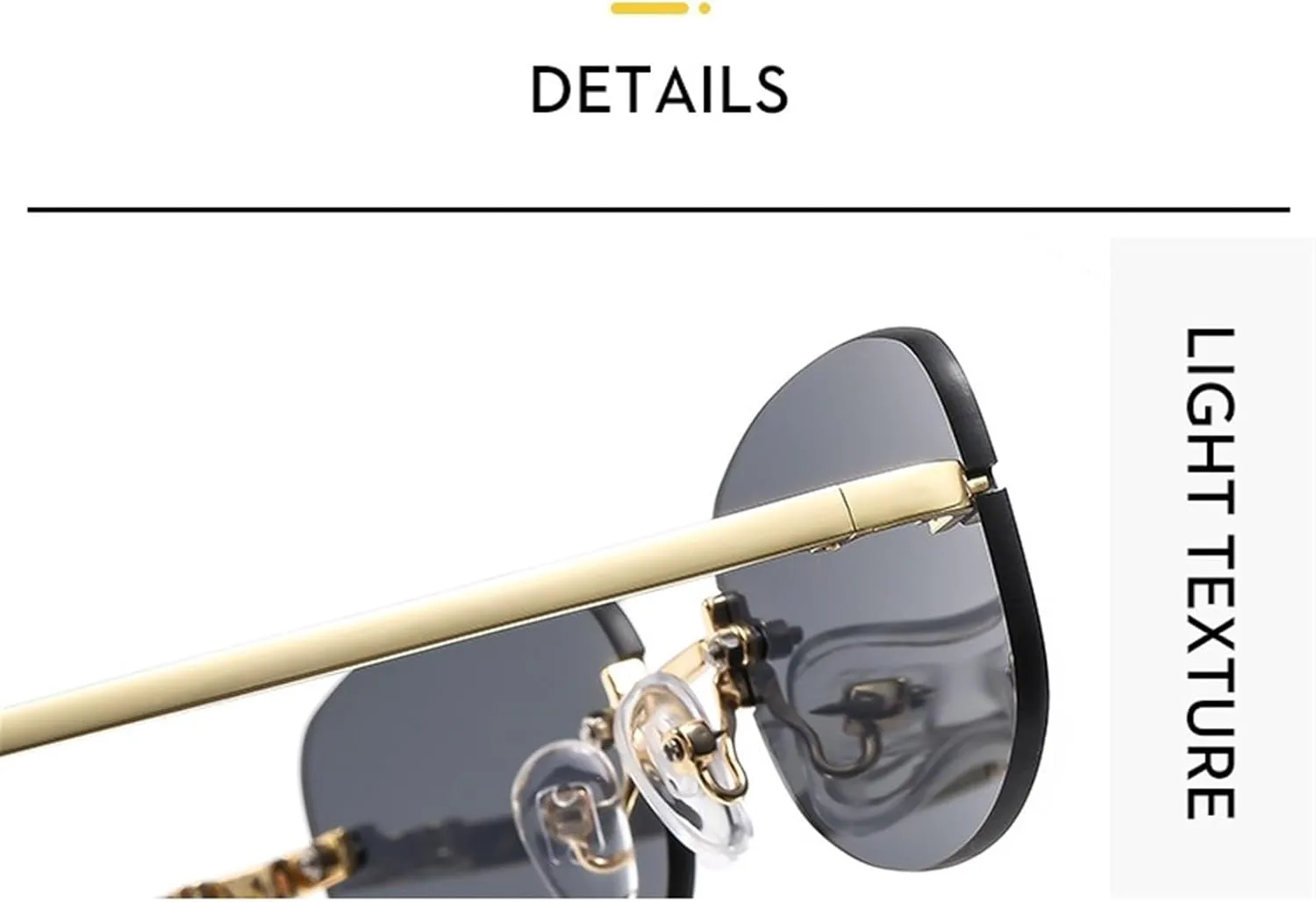 

Мужские солнцезащитные очки без оправы, маленькая оправа, для отдыха на природе, женские солнцезащитные очки для поездок на работу, металлические Generic, Blue