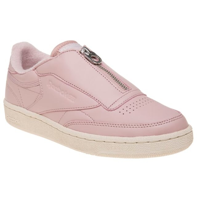 

Розовые женские кроссовки Club c38 из гладкой кожи на молнии bs6606 Reebok, розовый