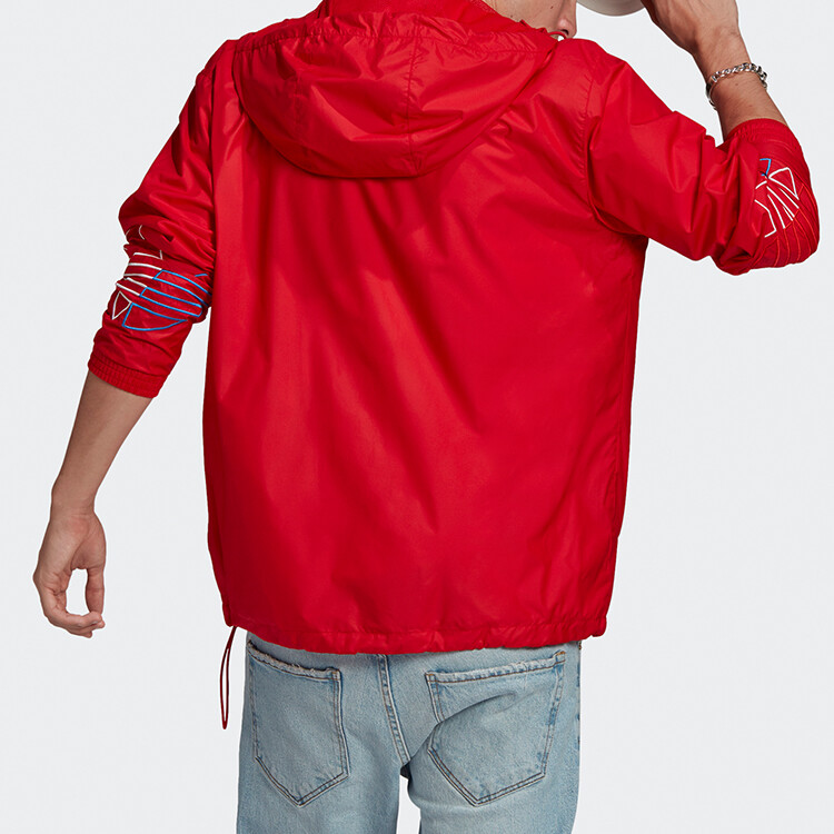 Куртка мужская алая Adidas Originals, цвет Scarlet — фото 4