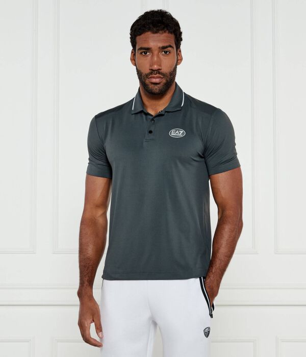 

Рубашка поло Slim fit Ea7, синий