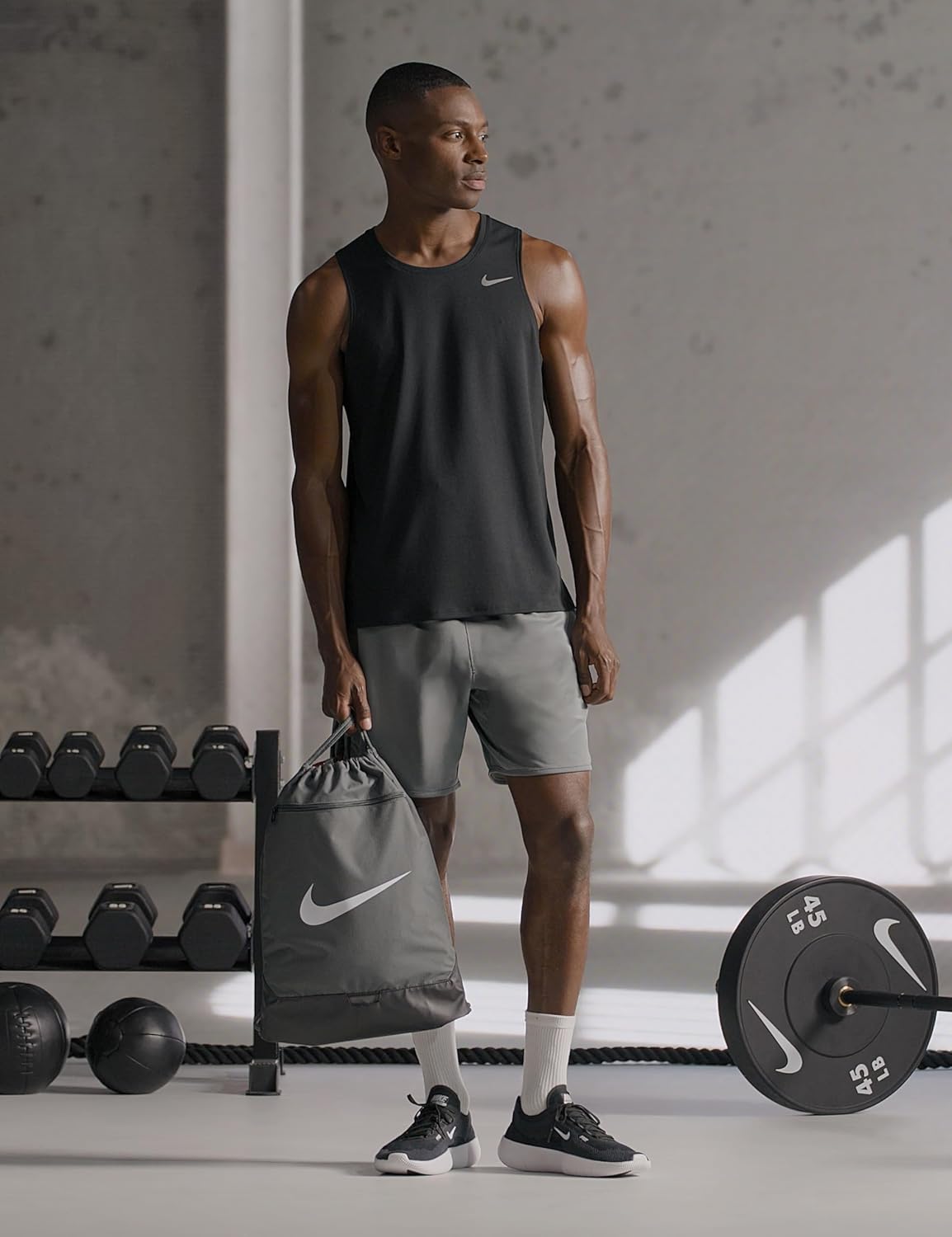 Мужские тренировочные/спортивные кроссовки Nike Free 2025, белый/черный — фото 3