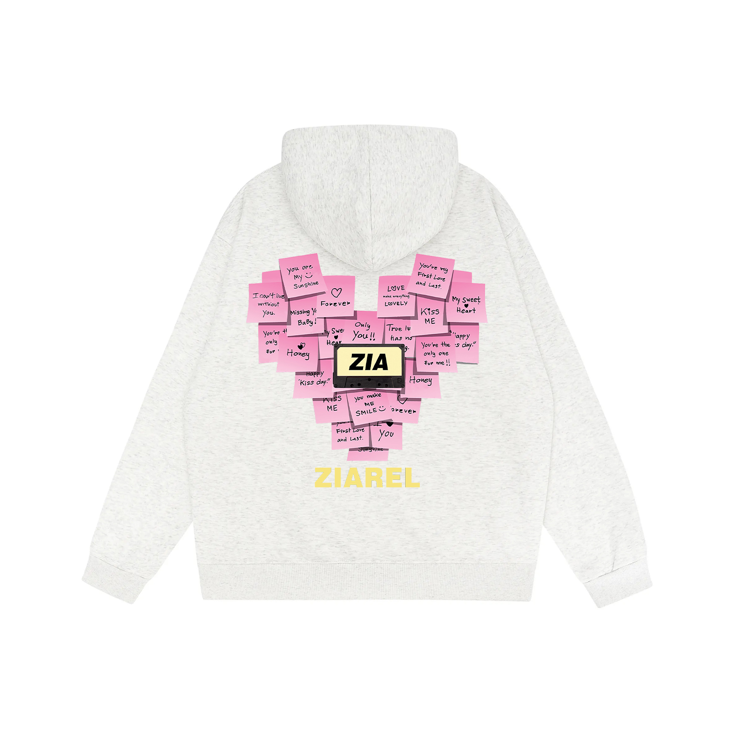 

Толстовка Unisex Hooded Moderate Regular ZIAREL, серый