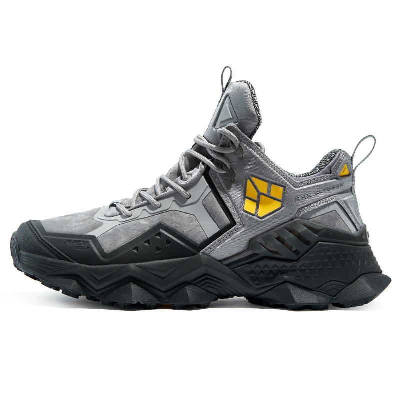 

Водонепроницаемые, амортизирующие, нескользящие, устойчивые к истиранию низкие туристические ботинки men's gray RAX, серый