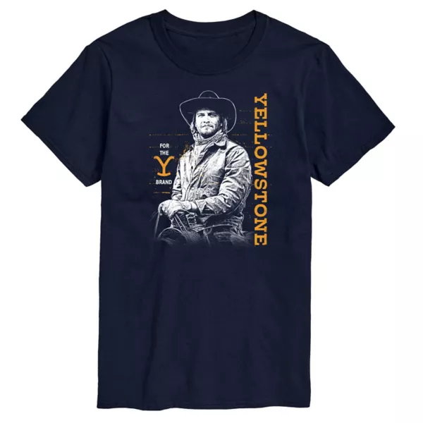 

Мужская футболка с принтом Yellowstone Kayce Licensed Character, синий