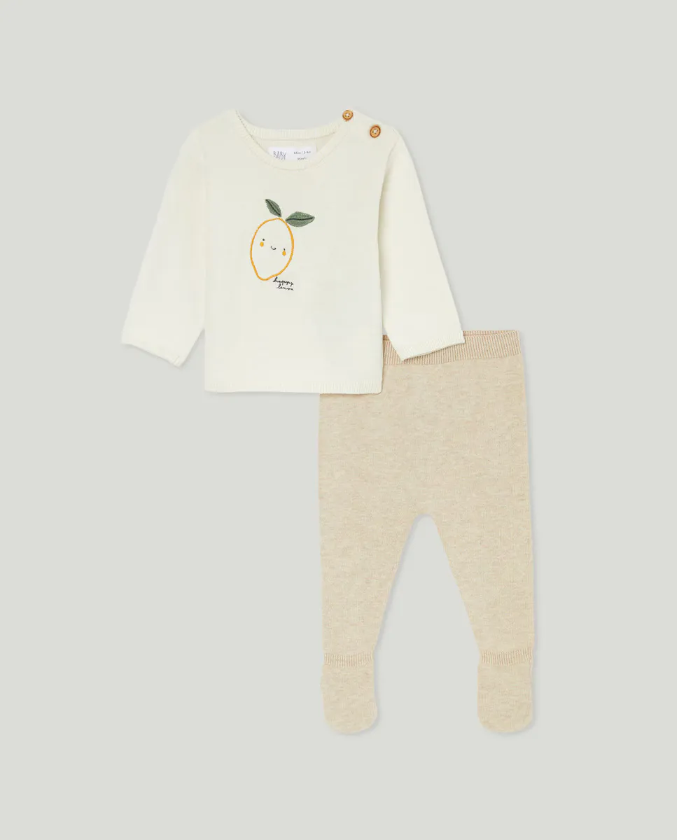 

Трикотажный комплект Baby El Corte Inglés, коричневый
