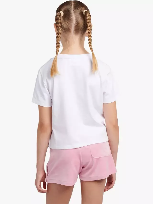 Детский комплект: свободная футболка и велюровые шорты, розовый нектар Juicy Couture — фото 3