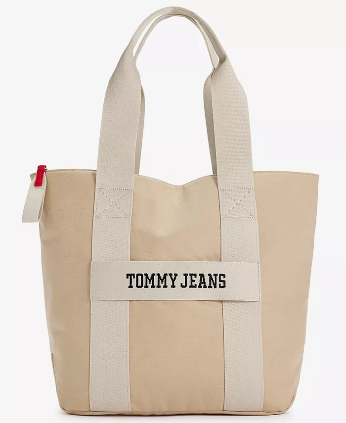 

Мужская сумка-шоппер с ретро-логотипом Tommy Hilfiger, коричневый/бежевый
