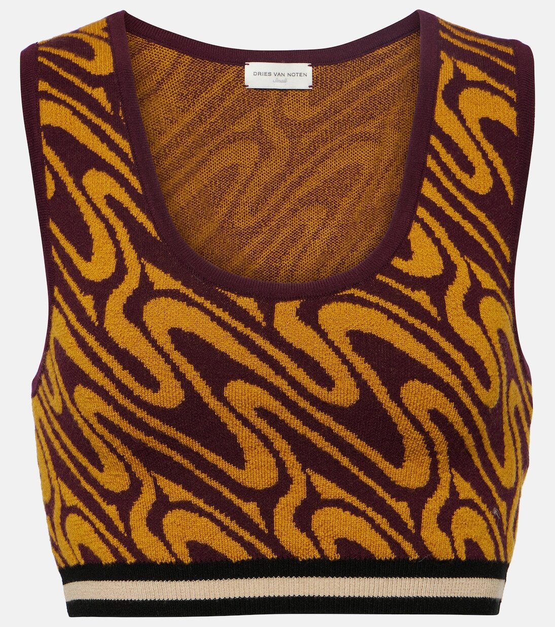 

Жаккардовый укороченный топ Dries Van Noten, Auber