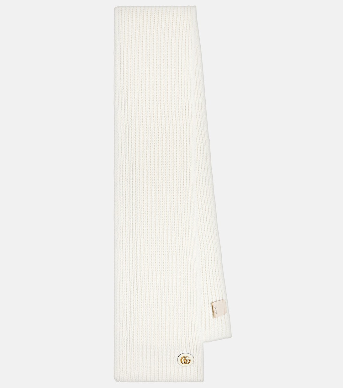 

Шарф из шерсти и кашемира Gucci, белый