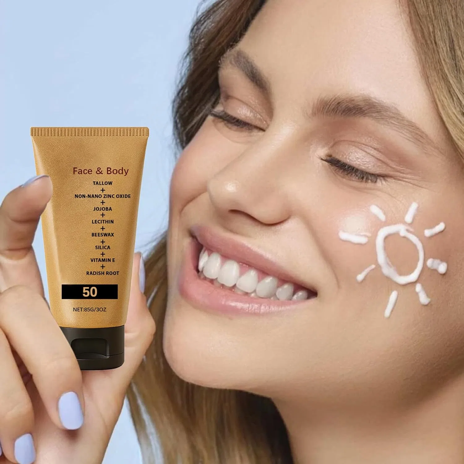 Органический солнцезащитный крем SPF 50 Fravsiu — фото 4
