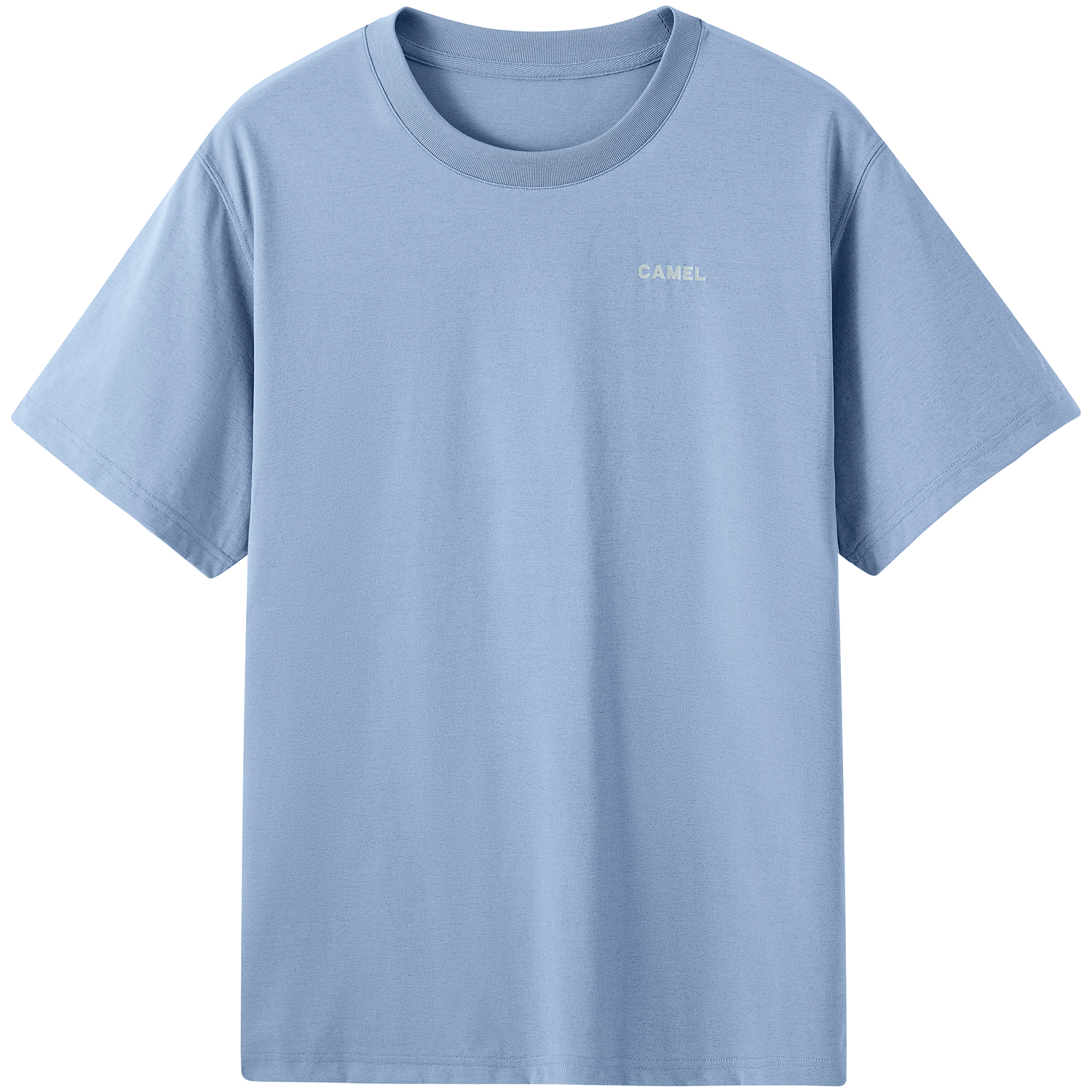 

Футболка мужская с круглым вырезом, умеренный прямой крой CAMEL, lake синий