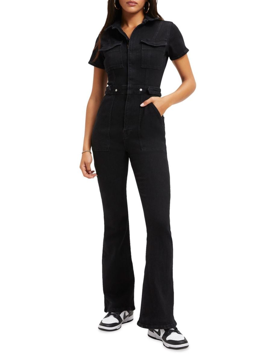 

Комбинезон Fit For Success Bootcut Good American, черный