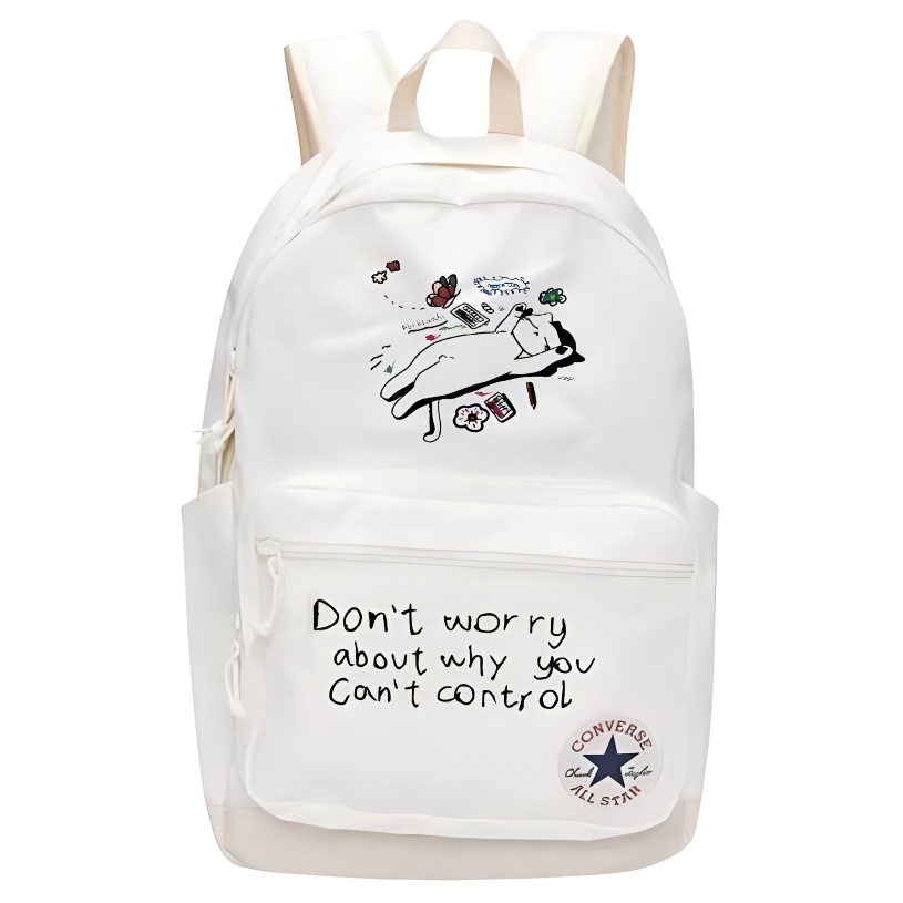 

Converse Полиэстеровый рюкзак обычный унисекс белый, White