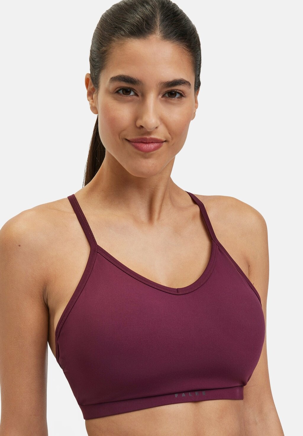 

Легкая поддержка спортивного бюстгальтера FALKE, бордовый