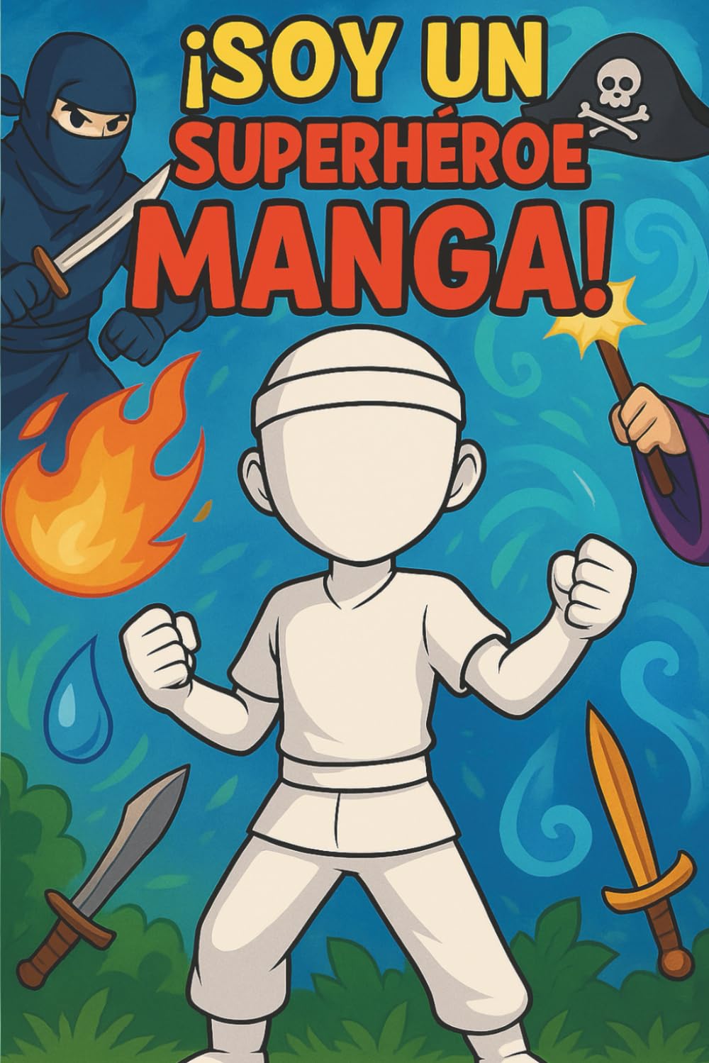 

¡Soy un Superhéroe Manga!: Crea tu propia historia de héroe de anime o cómic japonés! (Independently published)