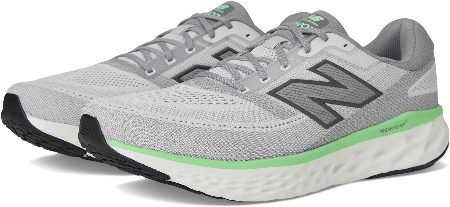 

Кроссовки New Balance Fresh Foam X Evoz v4, цвет Grey Matter/Slate Grey/Electric Jade