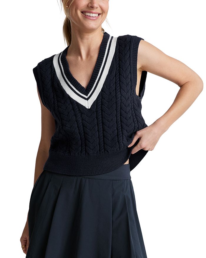 

Вязаный жилет "Cable Knit" Beyond Yoga, синий