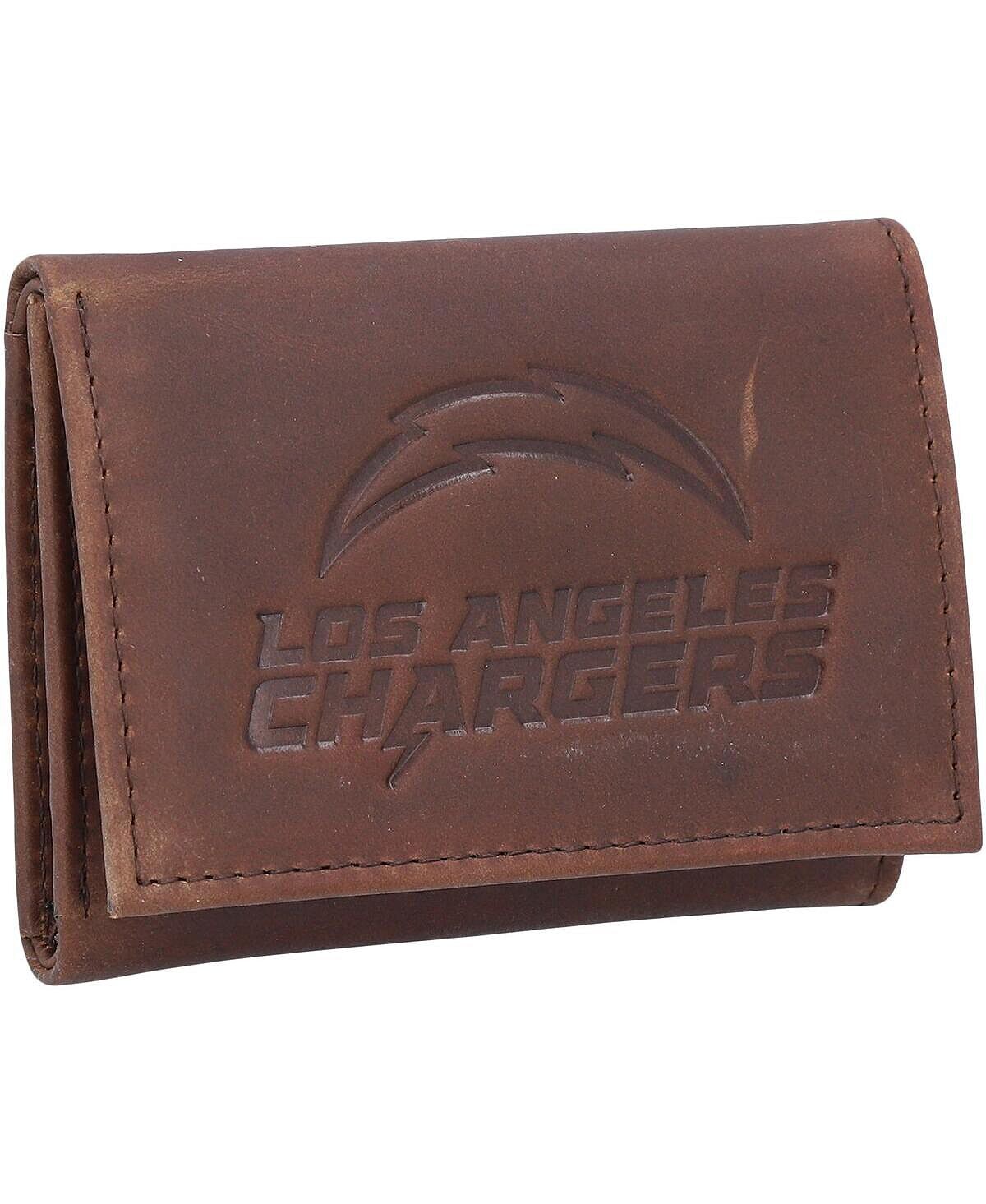 

Мужской кожаный тройной кошелек Los Angeles Chargers Team Evergreen Enterprises