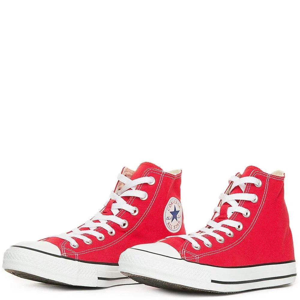 Детские высокие кеды Converse Chuck Taylor All Star из красной парусины, модель HAWK964