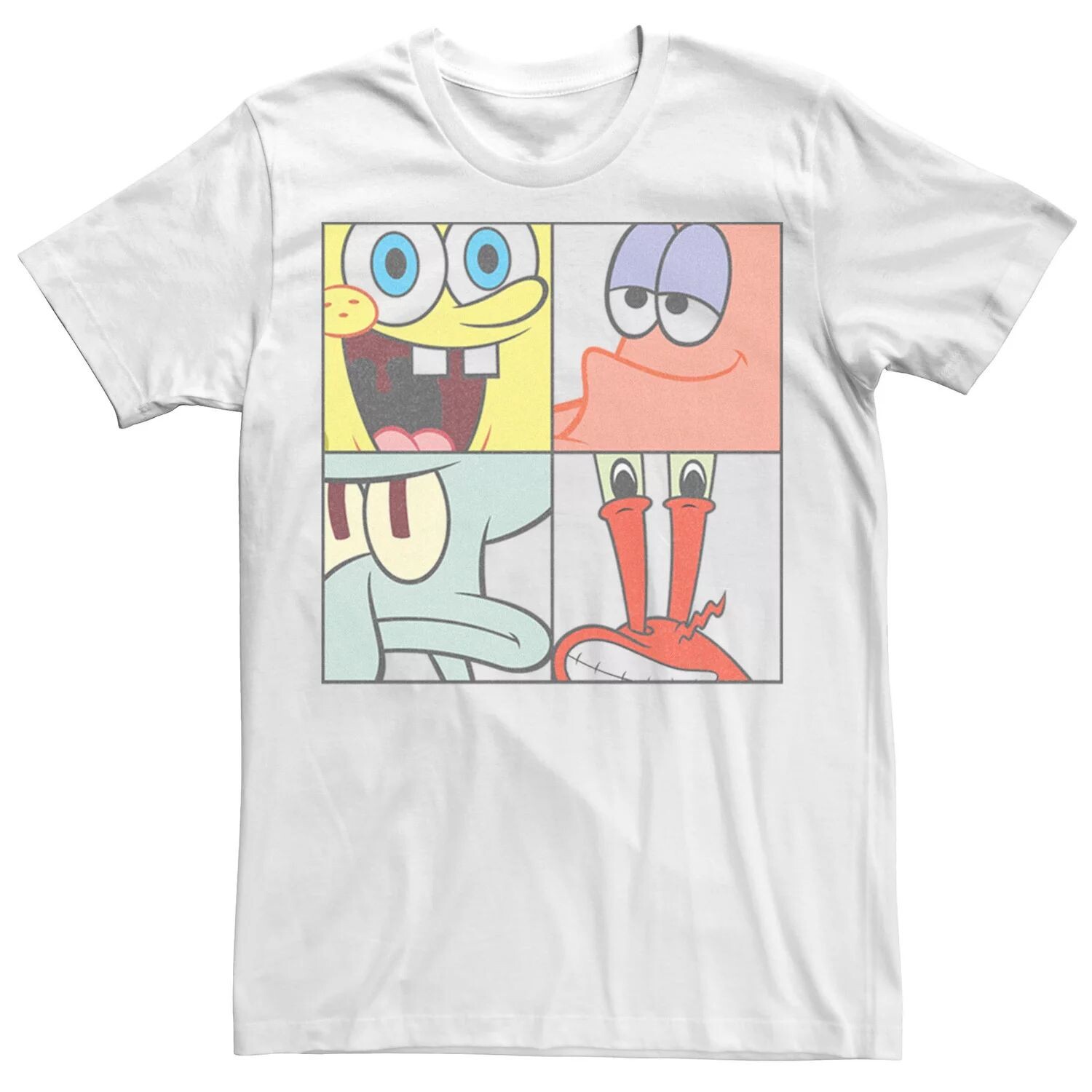 

Мужская футболка Spongebob 4 Square Close Up Licensed Character