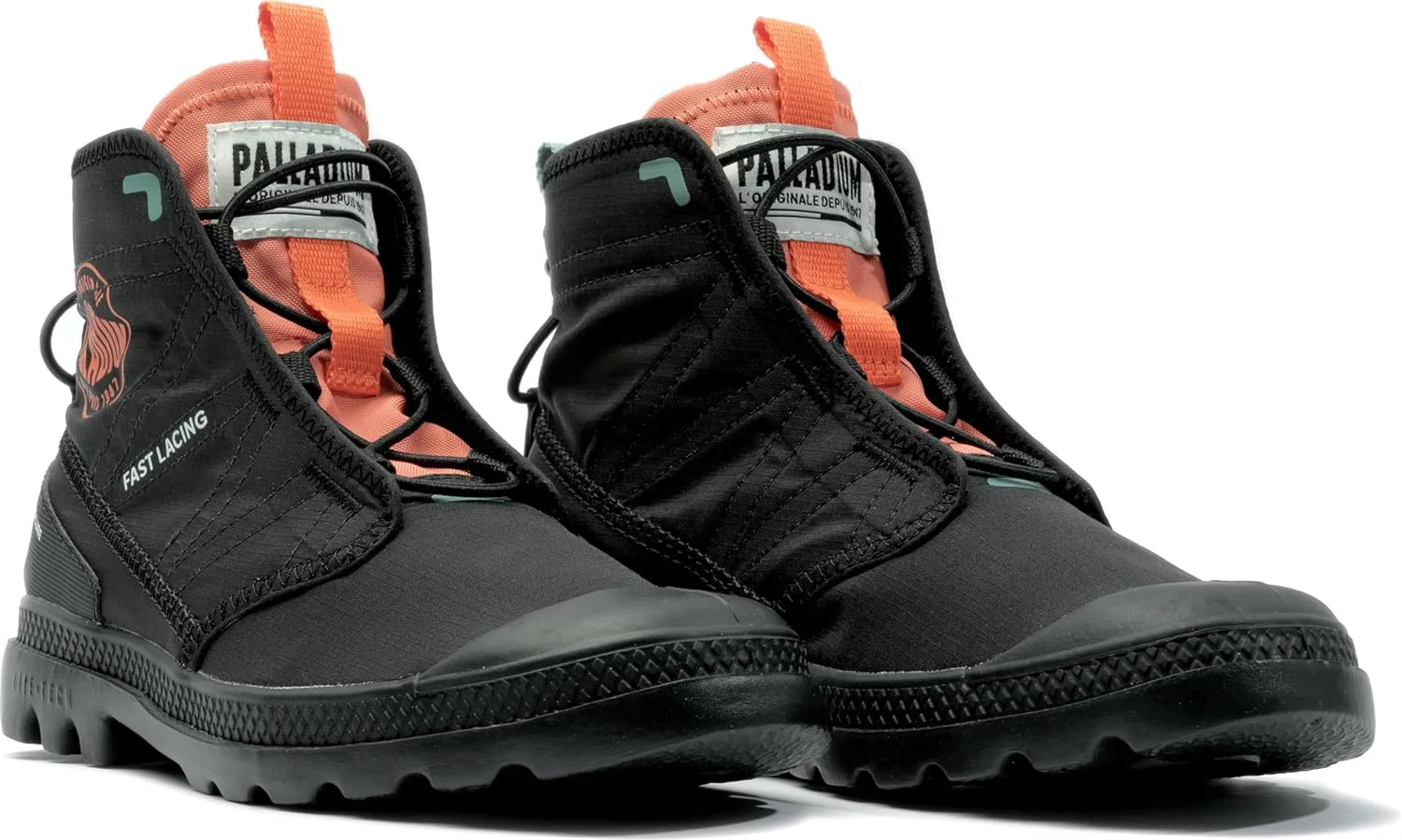 Мужские ботинки Palladium Pampa Travel Lite RS из нейлона Ripstop, черный — фото 2
