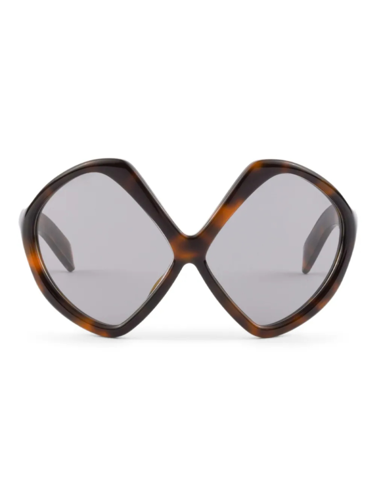 

Солнцезащитные очки в черепаховой оправе Prada Eyewear, коричневый