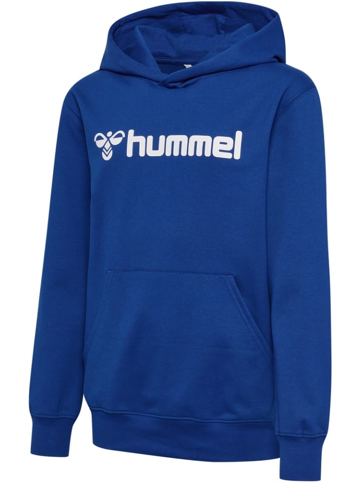 

Детская толстовка "Hmlgo 2.0 Logo Hoodie Kids" синего цвета Hummel
