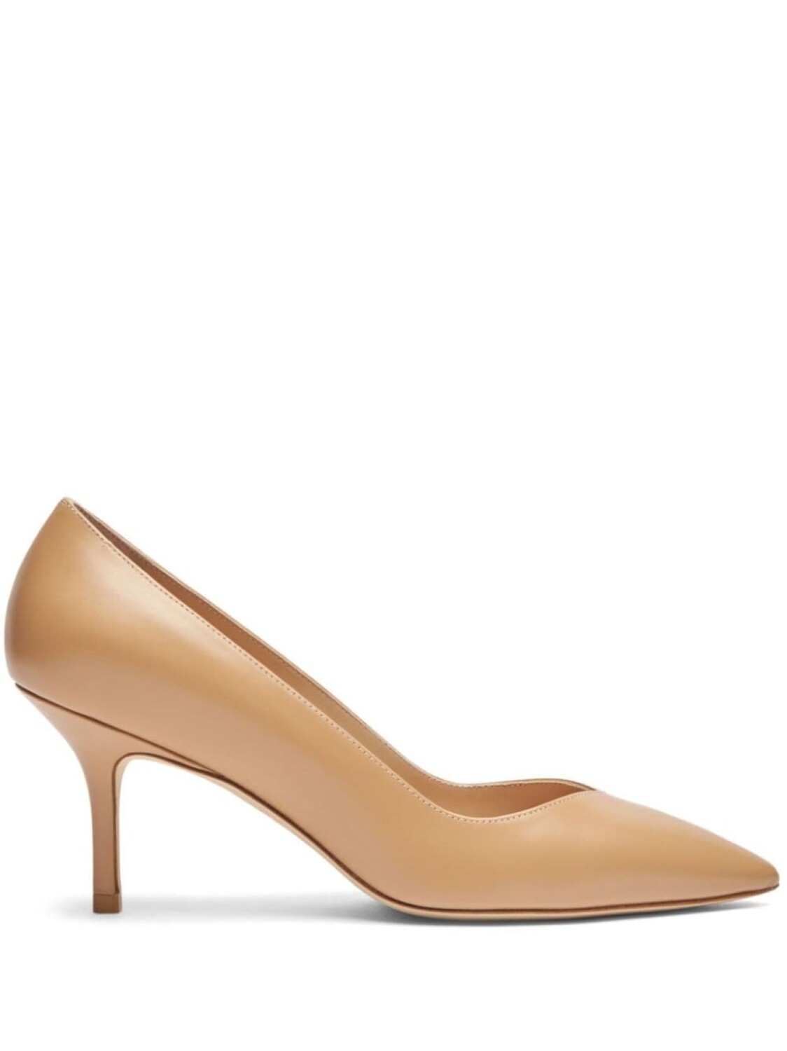 Stuart Weitzman туфли из кожи Eva 50 мм, нейтральный цвет