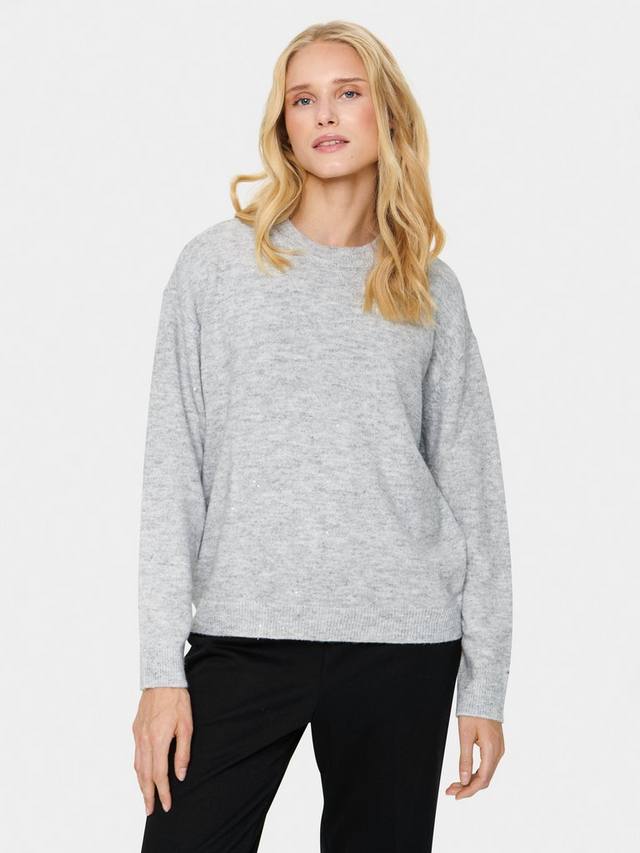 

Джемпер с пайетками haya Saint Tropez, цвет Pearl Grey