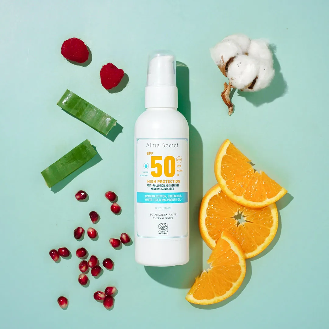 Водостойкий солнцезащитный крем Crema Corporal Con Protección Solar SPF 50 Alma Secret, 200 ml — фото 2