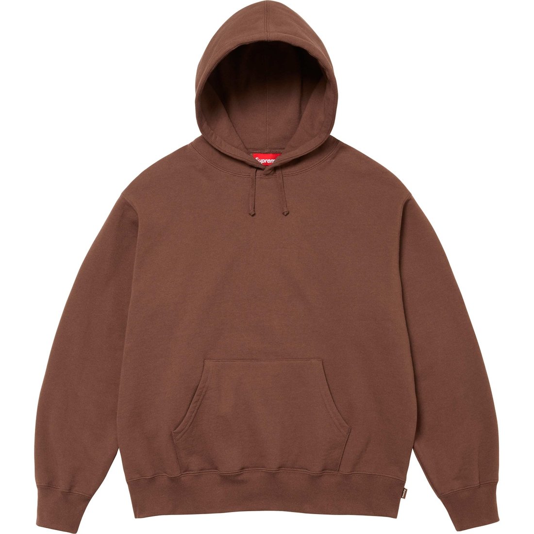 Сатиновая худи с аппликацией FW24 Supreme, Коричневый/Коричневый — фото 2