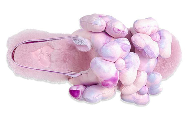 Сандалии susan fang fluff slippers 'flower weave pink' Ugg, розовый — фото 4