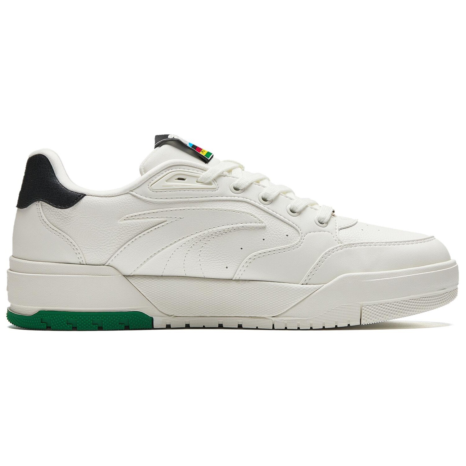 Кроссовки ANTA 982 Skateboarding Shoes Men Low-top Ivory White/base Black, слоновая кость/черный — фото 2