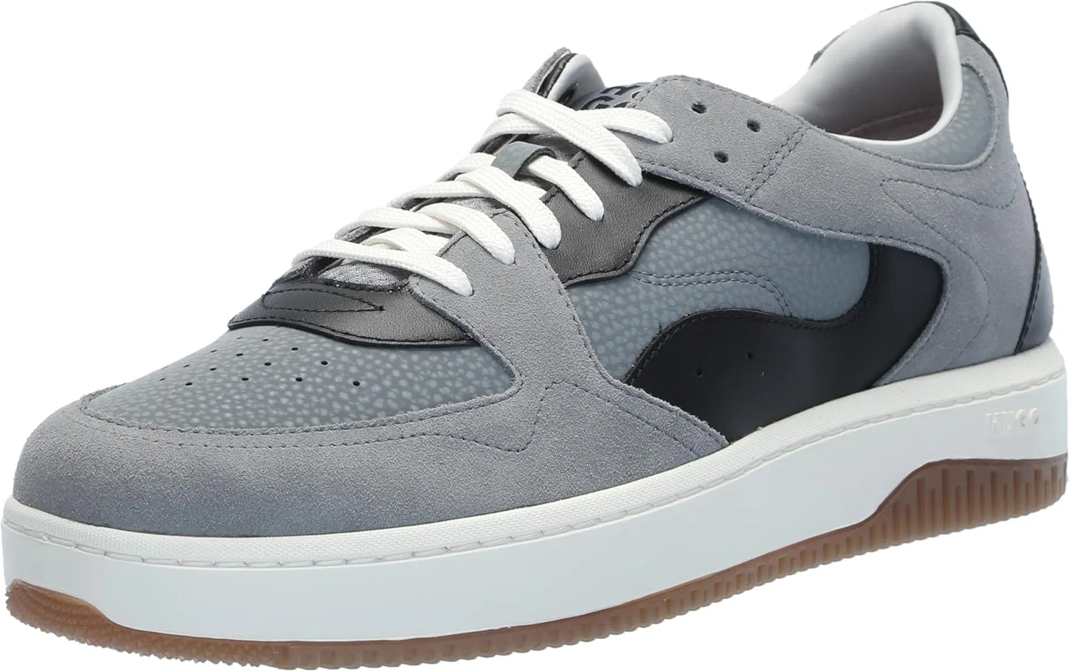 Кроссовки HUGO Herren Kilian Retro Inspirierte Zweifarbige Кроссовки, Slate Black