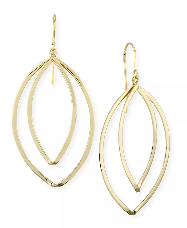 

Серьги-Подвески «Маркиз» в оправе из 14-каратного золота Macy'S, gold