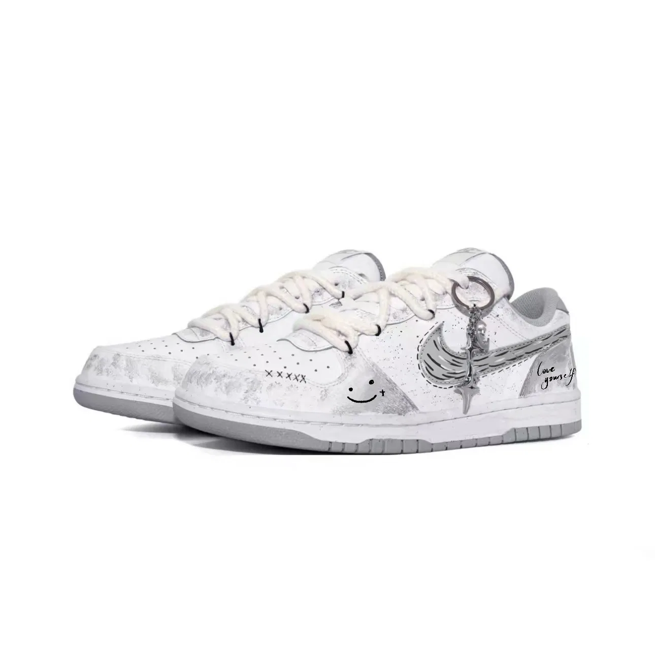 Nike Dunk Chinese Style Blended Ink Splatter Gradient Hand Drawn Chinese Fashion Trend — фото 4