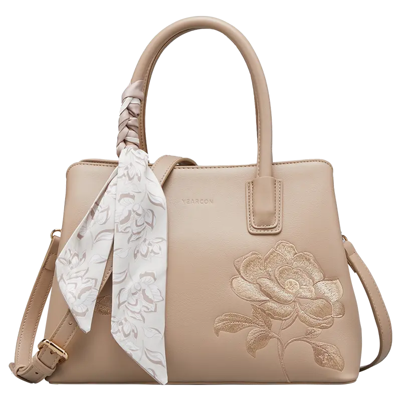 

YEARCON Сумка тоут из искусственной кожи, Apricot