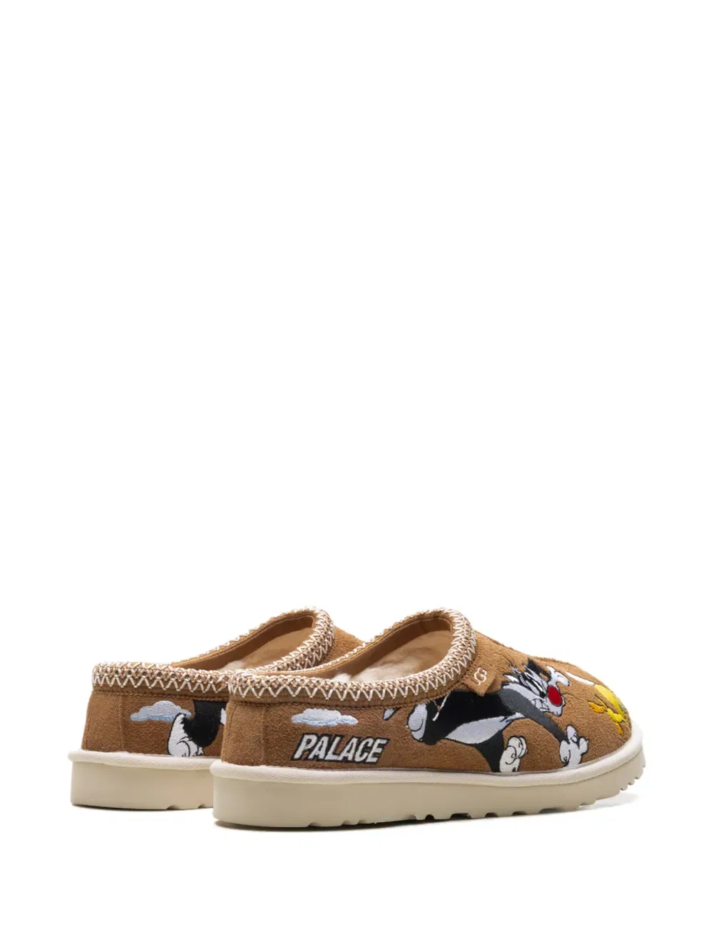 Тапочки Tasman x Palace с графическим рисунком "Looney Tunes" Ugg, коричневый — фото 3