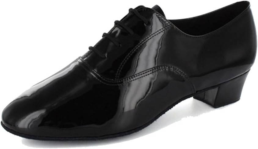 

Мужские стандартные классические танцевальные туфли с закрытым носком на шнуровке для социальной, сальсы, танго, джаза, румбы, бальных, латинских и современного танца Mgm-Joymod, черный