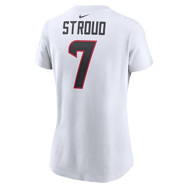 Футболка с именем и номером игрока cj stroud houston texans, белая Nike — фото 4