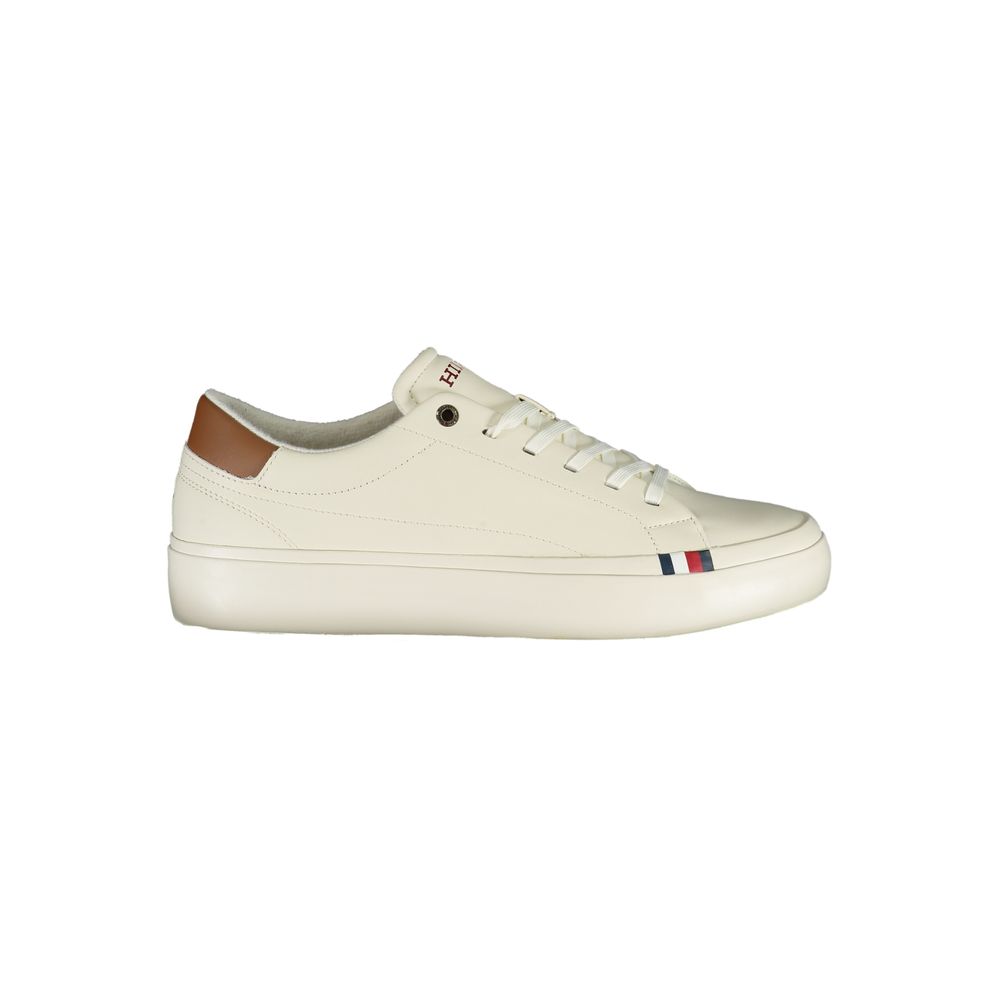 

Белые полиэтиленовые мужские кроссовки Tommy Hilfiger