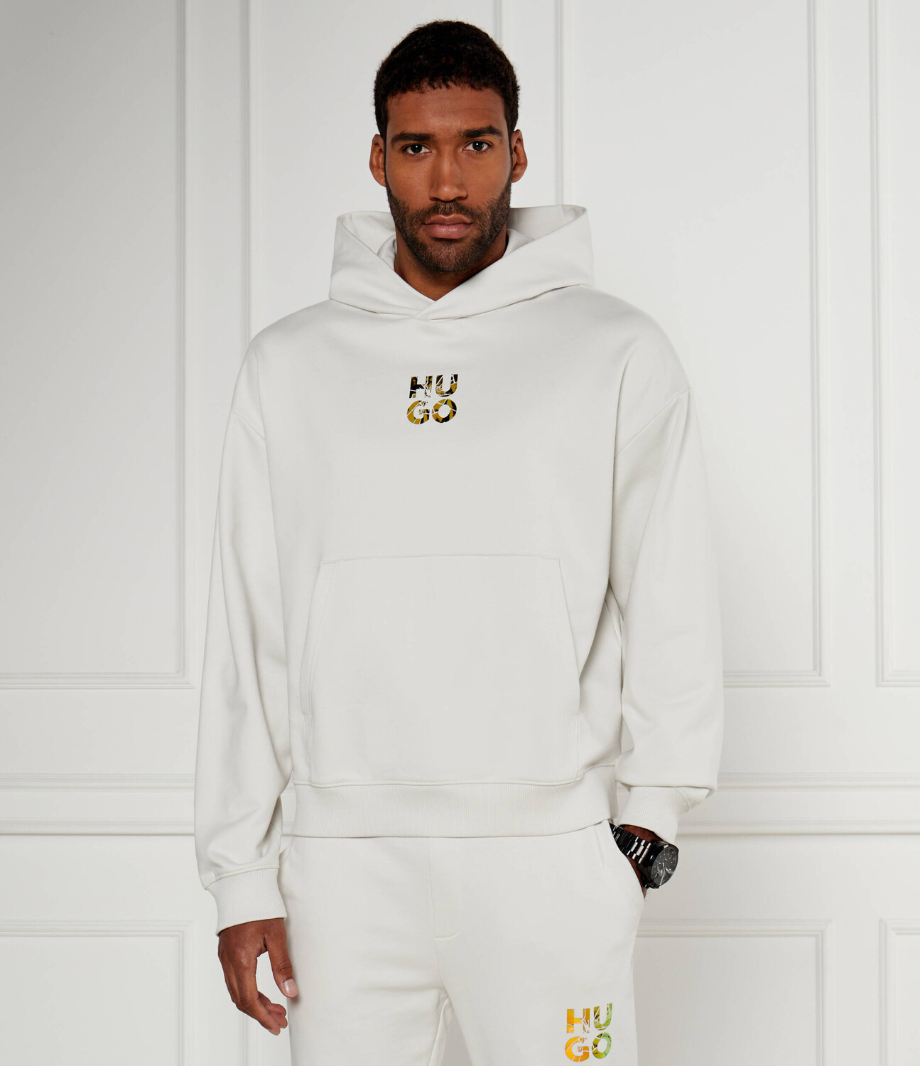 

Толстовка HUGO Diridovero Regular Fit, белый