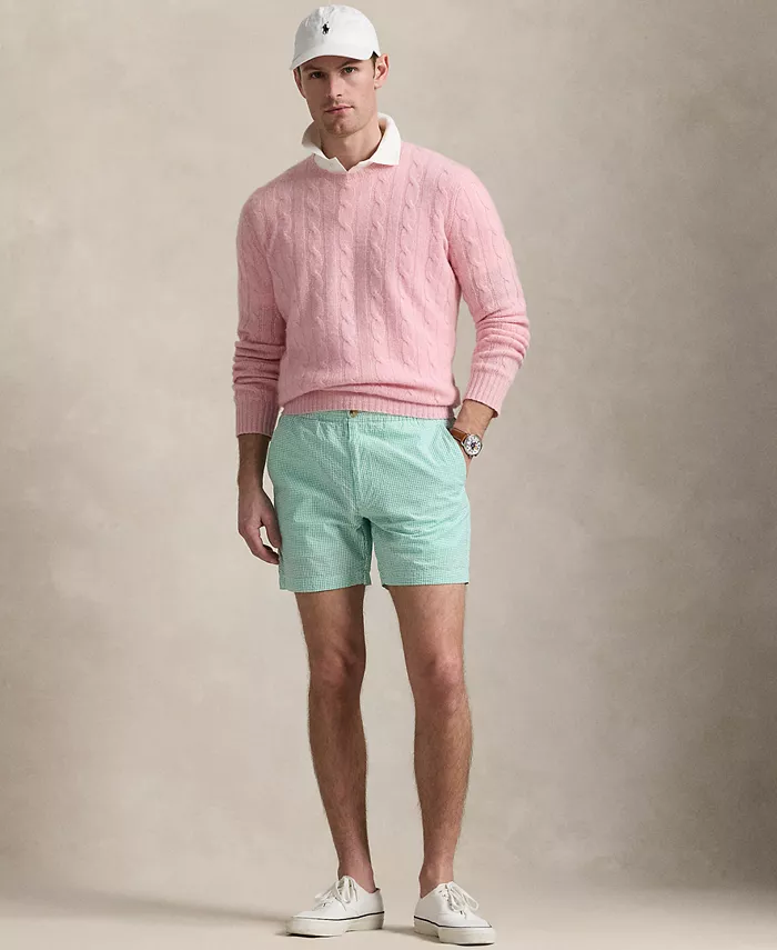 

Мужские шорты Polo Prepster из пике длиной 6 дюймов Polo Ralph Lauren, зеленый