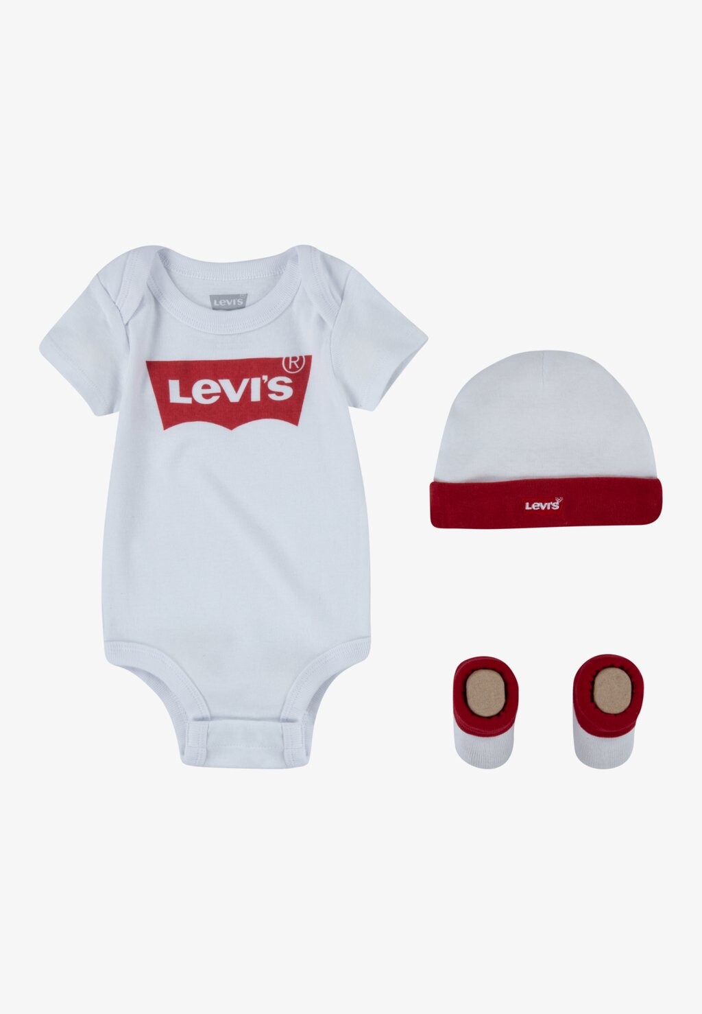 

Боди BATWING ONESIE HAT BOOTIE UNISEX SET Levi's, цвет white