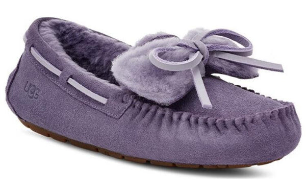 Тапочки дакота двойной бант Ugg, лиловый — фото 3