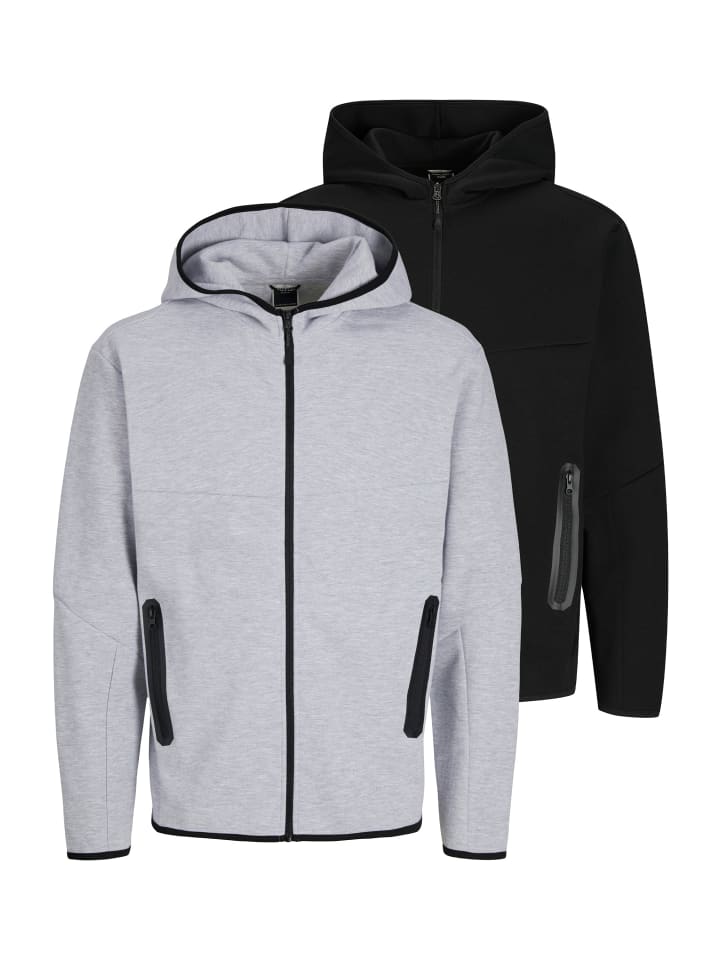 

Толстовка Jack & Jones, черный/серый