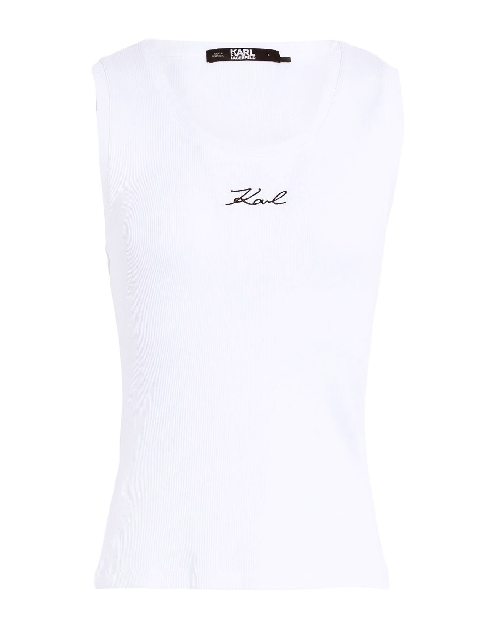 

Топ Logo Rib Tank Top Karl Lagerfeld, белый