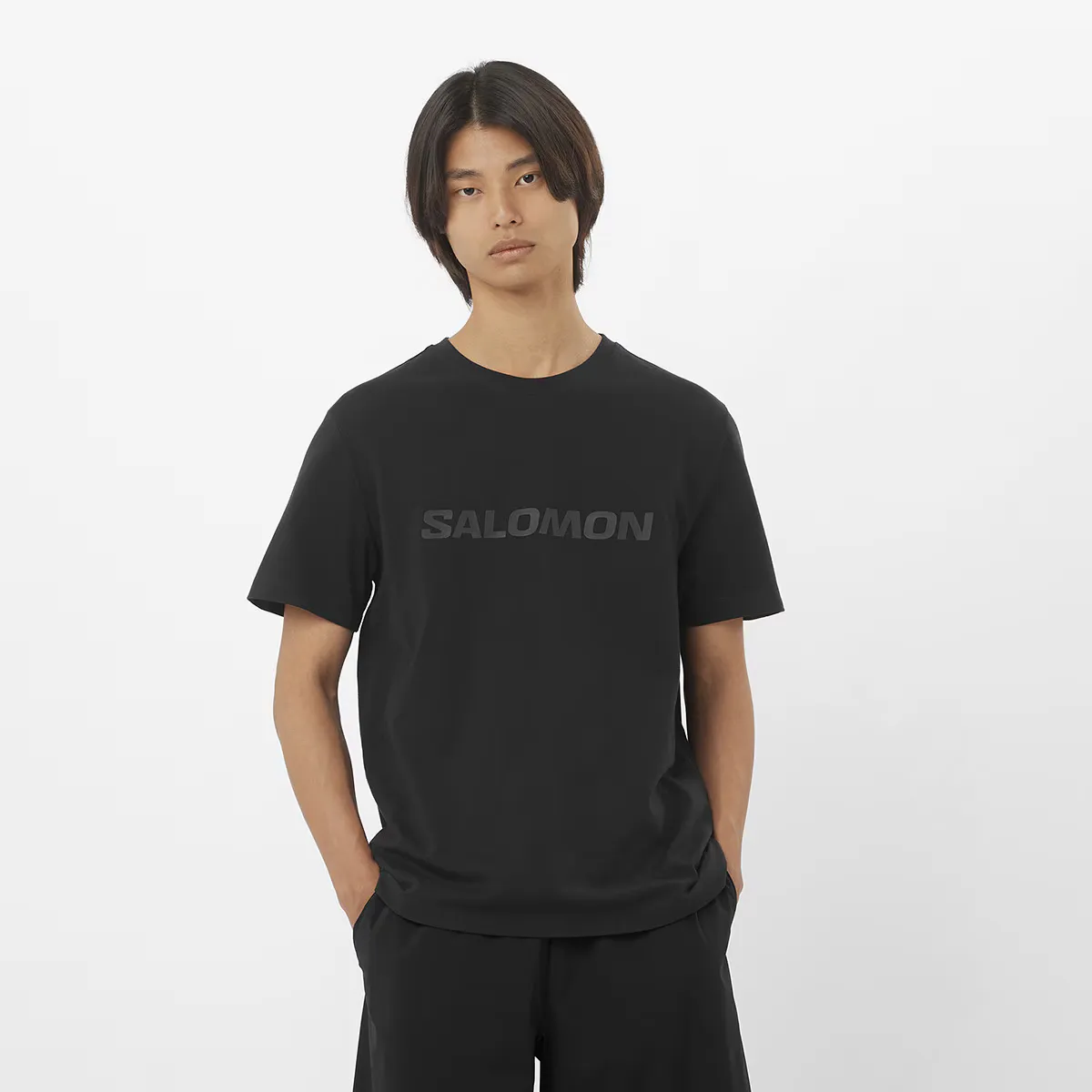 

Мужская футболка с коротким рукавом SALOMON BIG LOGO, черный