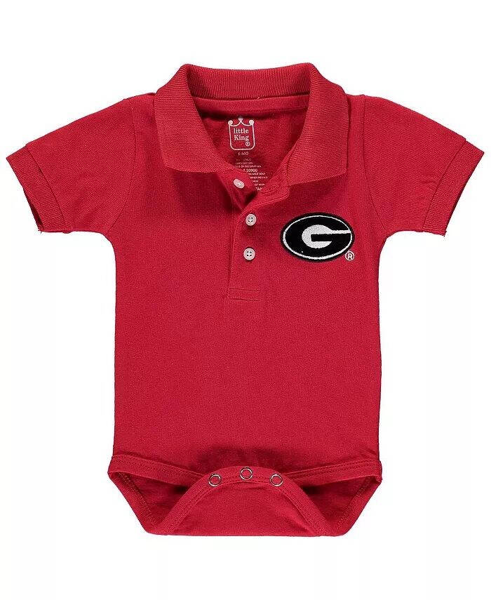 

Боди-поло Red Georgia Bulldogs для мальчиков и девочек Little King Apparel